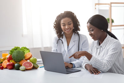 woman consulting a doctor